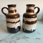 Ceramic Jug Vase By Scheurich West Germany (2X) thumbnail 6