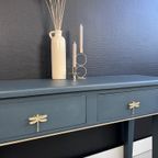 Restyled Sidetable Met Libelle Of Marmer Knopjes thumbnail 6