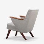 Edgy Deense Design Geherstoffeerde Grijze Fauteuil By Johannes Andersen Voor Cfc Silkeborg, 1960S thumbnail 7