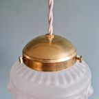 Art Deco Hanglamp In Gesatineerd Glas, 1920-30S thumbnail 7