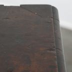 Unieke Antieke Side Table/ Dresser Uit Begin 18e Eeuw Met Een Onvoorstelbaar Patina thumbnail 9
