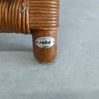 Vintage Jaren 70 Rohé Design Rotan/pitriet Fauteuil/stoel(en) thumbnail 14