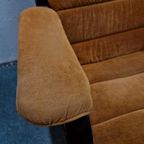 G Möbel Vintage Oranje Bruine Vintage Draaifauteuil Fauteuil thumbnail 4
