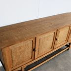 Brutalist Dressoir | Eiken | Sideboard | Jaren 60 | Deens thumbnail 10