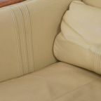 Prachtige Art Deco Schuitema Design Fauteuil In Geel Leer Met Een Hoge Rug Uit De Decoforma Serie thumbnail 16