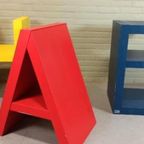 Vintage Set Van Flototto Letters Boekenplanken Pop Art thumbnail 12