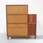 Vintage Vitrine, Secretaire Kast, Mahonie thumbnail 13