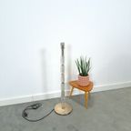 Jaren 70 Glazen Vloerlamp Met Chroom thumbnail 8