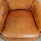 Comfortabele, Gezellige Armchair Gemaakt Van Schapenleer Met Een Correcte Afwerking Met Siernagel thumbnail 7