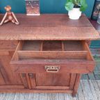 Vintage Art Deco Commode Antiek Kastje Eiken Dressoir Jr 20 thumbnail 6