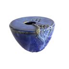 Prachtige Keramiek Vaas Kobalt Blauw, Organisch thumbnail 3