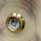 Vintage Hanglamp Gemarmerd Glas Ribbel thumbnail 9