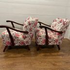 Set Vintage Loungestoelen Van Jindrich Halabala thumbnail 7