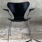 Black Butterfly Armchair By Arne Jacobsen For Fritz Hansen thumbnail 3