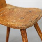 Antieke Wabi Sabi Primitieve Bergstoel thumbnail 5