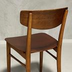 Deense Eettafelstoelen 2X Vintage Teakhout Deens Prijs P/St thumbnail 4