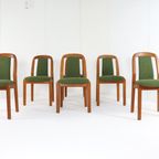 Set 6 Dyrlund Stoelen 'Marialinden' Vintage New Upholstery thumbnail 8