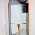 Vintage Grote Cristal Art Staande Spiegel Console Italy '50 thumbnail 14