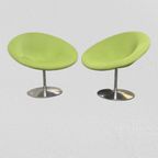 2 Globe Draaistoelen Van Pierre Paulin Voor Artifort thumbnail 5
