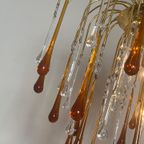 2 Beschikbaar Vintage Xl Formaat Teardrop Murano Kroonluchters thumbnail 4