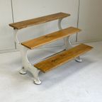 Antiek Parnall Trapje Etagere Plantenrek Sidetable Bankje thumbnail 3