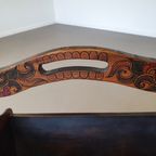Hand Paint Decorated Magazine Holder 1960s thumbnail 4