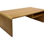 Vintage Minimalistische Eikenhouten Salontafel 80's Design thumbnail 3