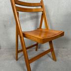2x Vintage Houten Klapstoelen – Beuk thumbnail 8