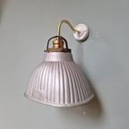 Wandlamp Met Zwanenhals Van Gemercuriseerd Glas, 1930 thumbnail 2