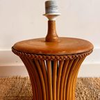 Mid Century Bamboe Rotan Italiaans Design Lampvoet Vintage thumbnail 9