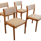 Set Van 4 Niels O Möller Stoelen 'egemosedam' Deens Design thumbnail 13