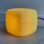 Vintage Groene 'Suiker' Kubus Tafellamp / Bedlamp / Lampje thumbnail 7