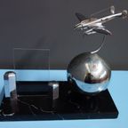 Metal War Aircraft Propagada Display Item Ussr 1940 /1950 thumbnail 3