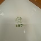 Houten Bijzettafel Met Keramiek Nr 19, Vintage Plantentafel thumbnail 9