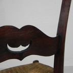 Set Van 6 Boerenstoelen Met Rieten Zitting, Rond 1900 thumbnail 26