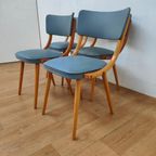 Mid Century Vintage Stoelen Eettafelstoelen Eetkamerstoelen thumbnail 4
