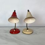 Set Vintage Tafellampjes, Bedlampjes. 1940 1950 Midcentury 40S 40Er 50S 50Er thumbnail 4