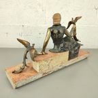 Groot Marmeren Art Deco Beeld Scali thumbnail 6
