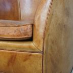 Geweldige, Unieke Vintage Schapenleren Design Fauteuil Van Bart Van Bekhoven thumbnail 10