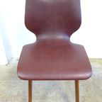 Set Van 4 Vintage Retro Stoelen Van Ontwerper Van Os thumbnail 17