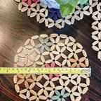 Vintage Pannenhouder/ Onderzetter Hout (Set Van 3) thumbnail 4