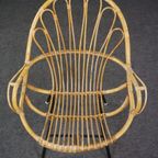 Rotan Fauteuil Met Armleuningen, Dutch Design, 1960 thumbnail 7