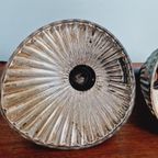 Lot De 3 Suspensions "Gal" En Verre Mercurisé, Années 1930 thumbnail 24