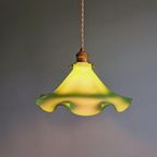 Vintage Hanglamp In Groene Opaline, Jaren 60-70 thumbnail 4