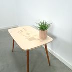 Formica Salontafel Met Messing Poten En Vissen, Coffee Table thumbnail 9