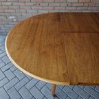 A A Patijn Vintage Ovale Ronde Tafel Eettafel Jaren 60 thumbnail 3