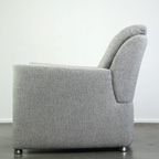 Design Leolux Fauteuil Model Fidamigo In Een Dikke Grijze Stof thumbnail 6