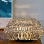 Vintage Plafonniere / Tafellamp Glas 70s thumbnail 4