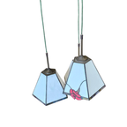 3 Light Chandelier With Glass Shades /art Deco thumbnail 10