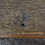 Prachtige Antieke En Unieke Kist/ Bank Uit De 17e Eeuw Met Mooi Houtsnijwerk, Charmante Details thumbnail 3